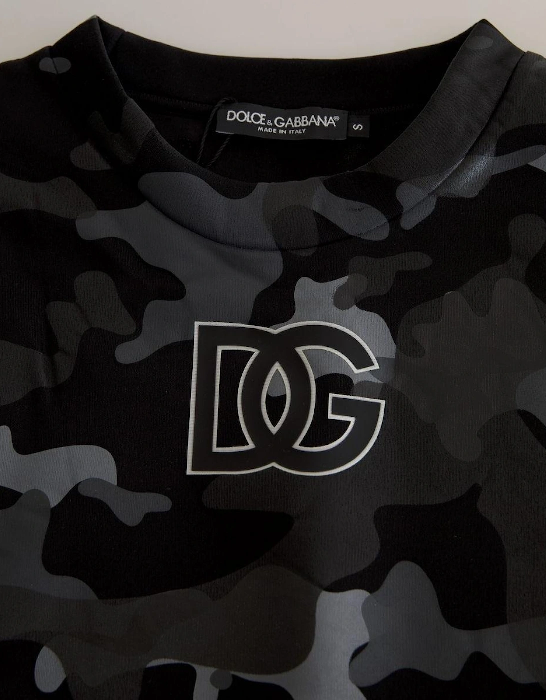 Dolce Gabbana TSH83136 Camo Sweatshirt Women - Black Sweaters