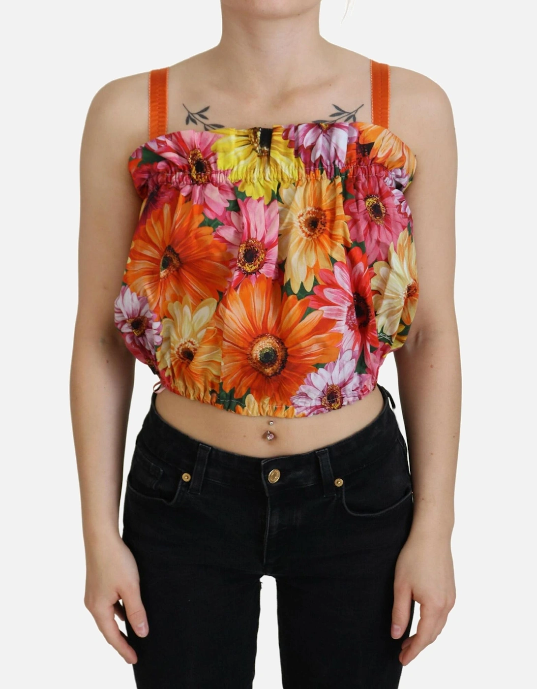Floral Print Crop Top TSH83148 Women - Multicolor T-Shirts, 7 of 6
