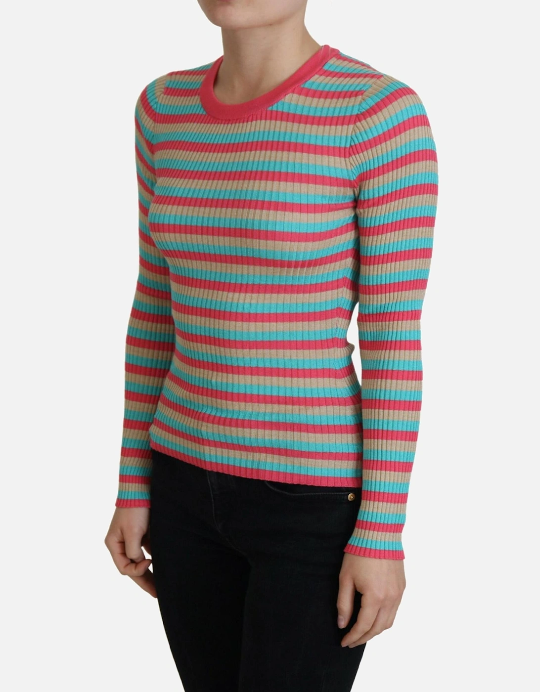TSH8070 Knit Sweater Women - Multicolor