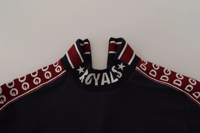 Dolce Gabbana Royals Mock Neck TShirt Women - Black T-Shirts