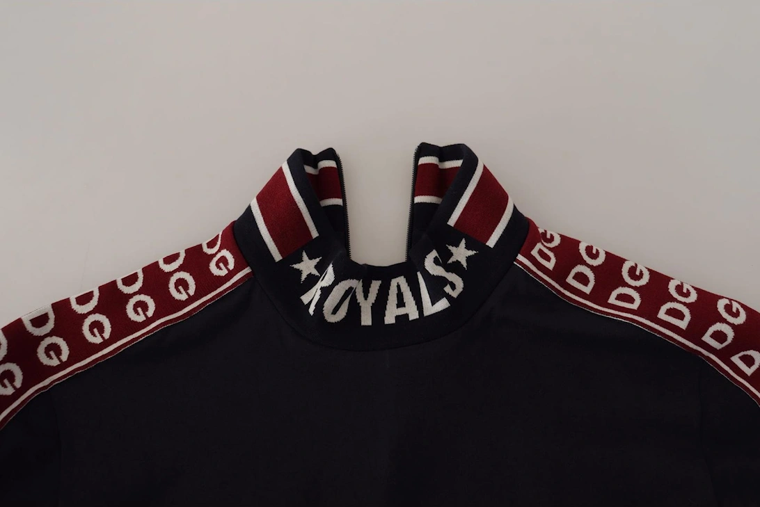 Dolce Gabbana Royals Mock Neck TShirt Women - Black T-Shirts