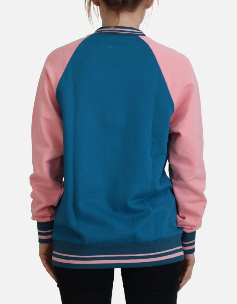 Dolce Gabbana Tropical Queen Sweatshirt 13 Women - Blue Sweaters
