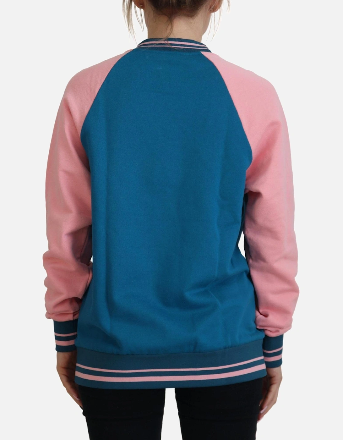 Dolce Gabbana Tropical Queen Sweatshirt 13 Women - Blue Sweaters
