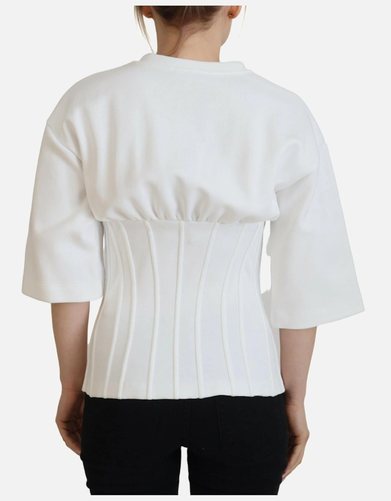 Dolce Gabbana Corset Top TSH83230 Women - White T-Shirts