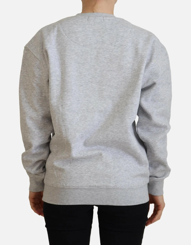 Crew Neck Sweatshirt Women - Gray Sweaters