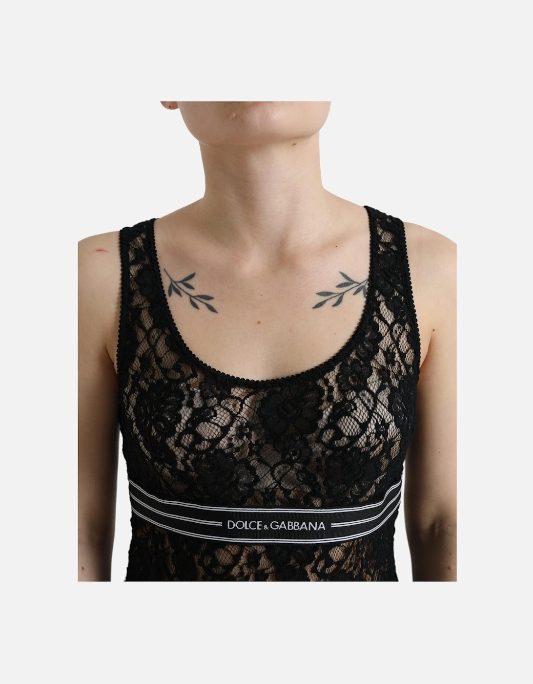 Lace Tank Top Floral Lace Sleeveless Women - Black T-Shirts