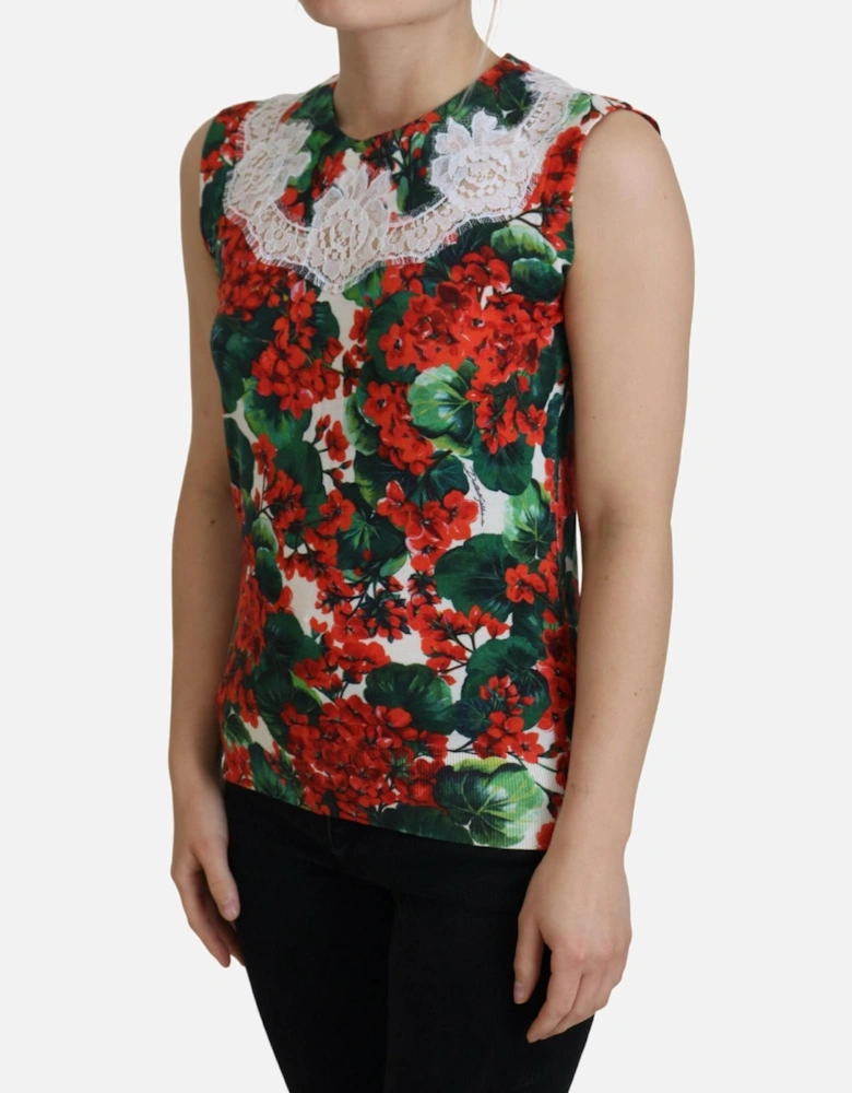 Floral Print Sleeveless Top TSH8079 Women - Multicolor T-Shirts