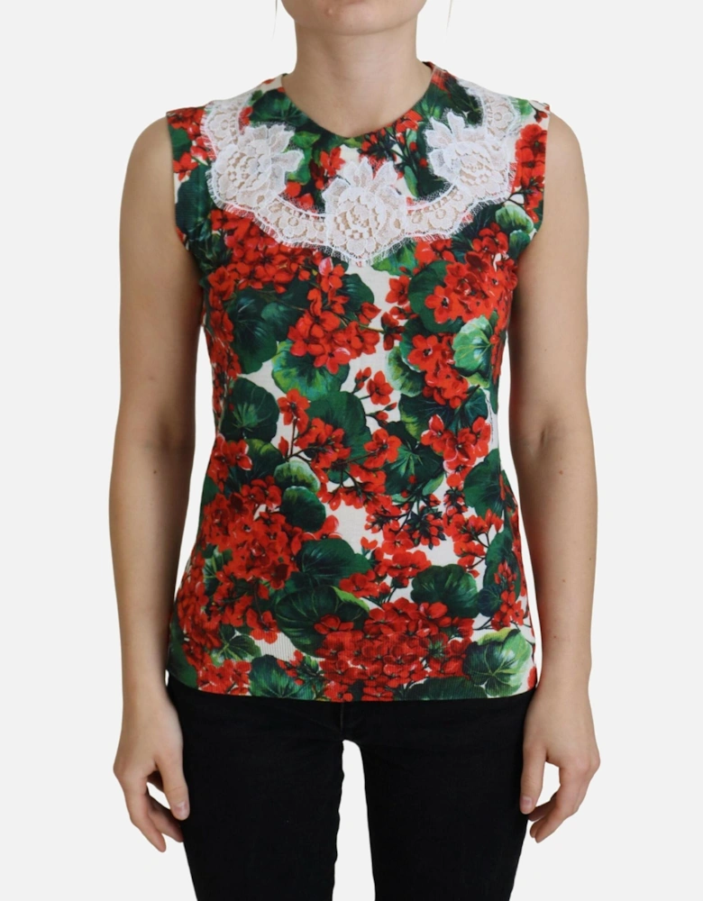 Floral Print Sleeveless Top TSH8079 Women - Multicolor T-Shirts