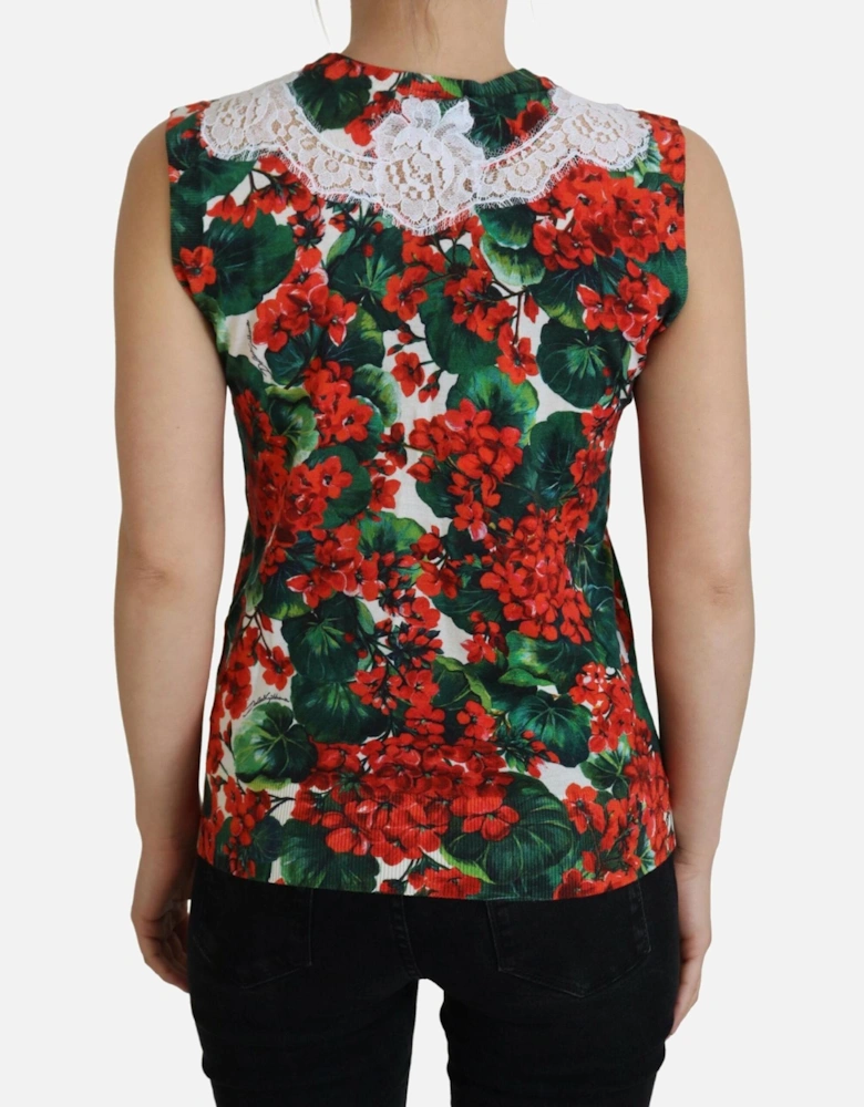 Floral Print Sleeveless Top TSH8079 Women - Multicolor T-Shirts