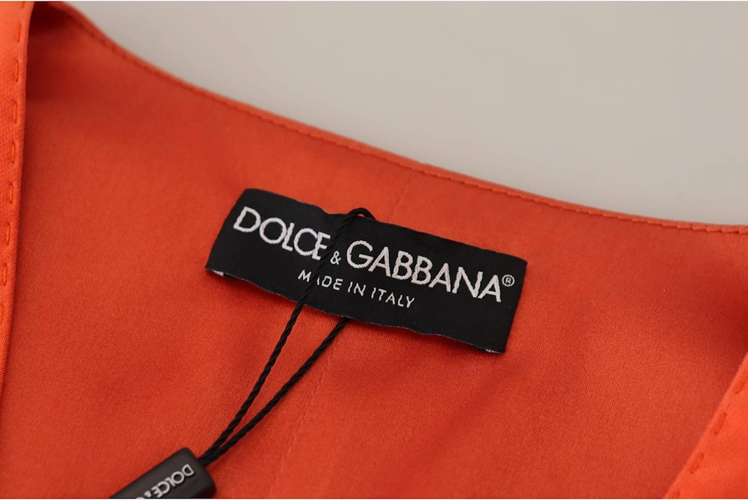 VNeck Sleeveless Cropped Vest Women - Orange