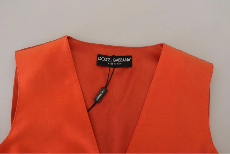 VNeck Sleeveless Cropped Vest Women - Orange