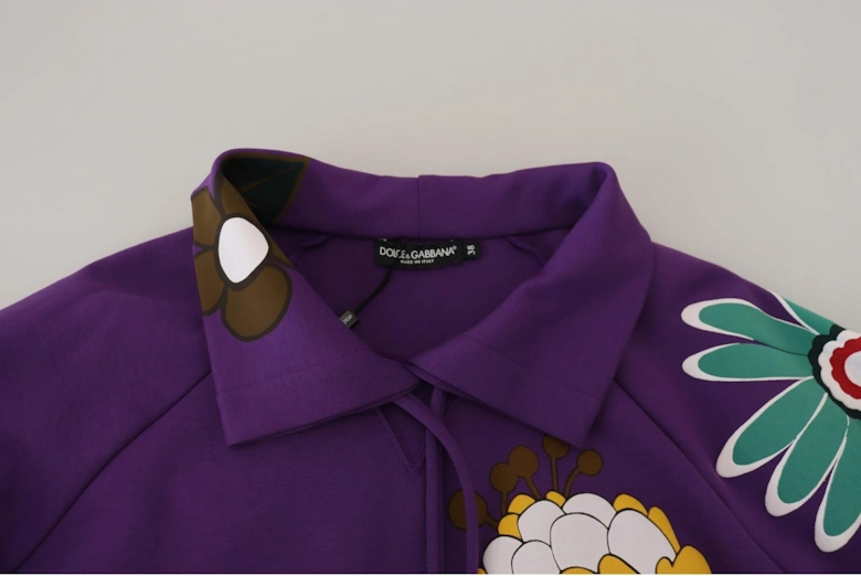 Floral Print Sweatshirt TSH83259 Women - Purple Sweaters