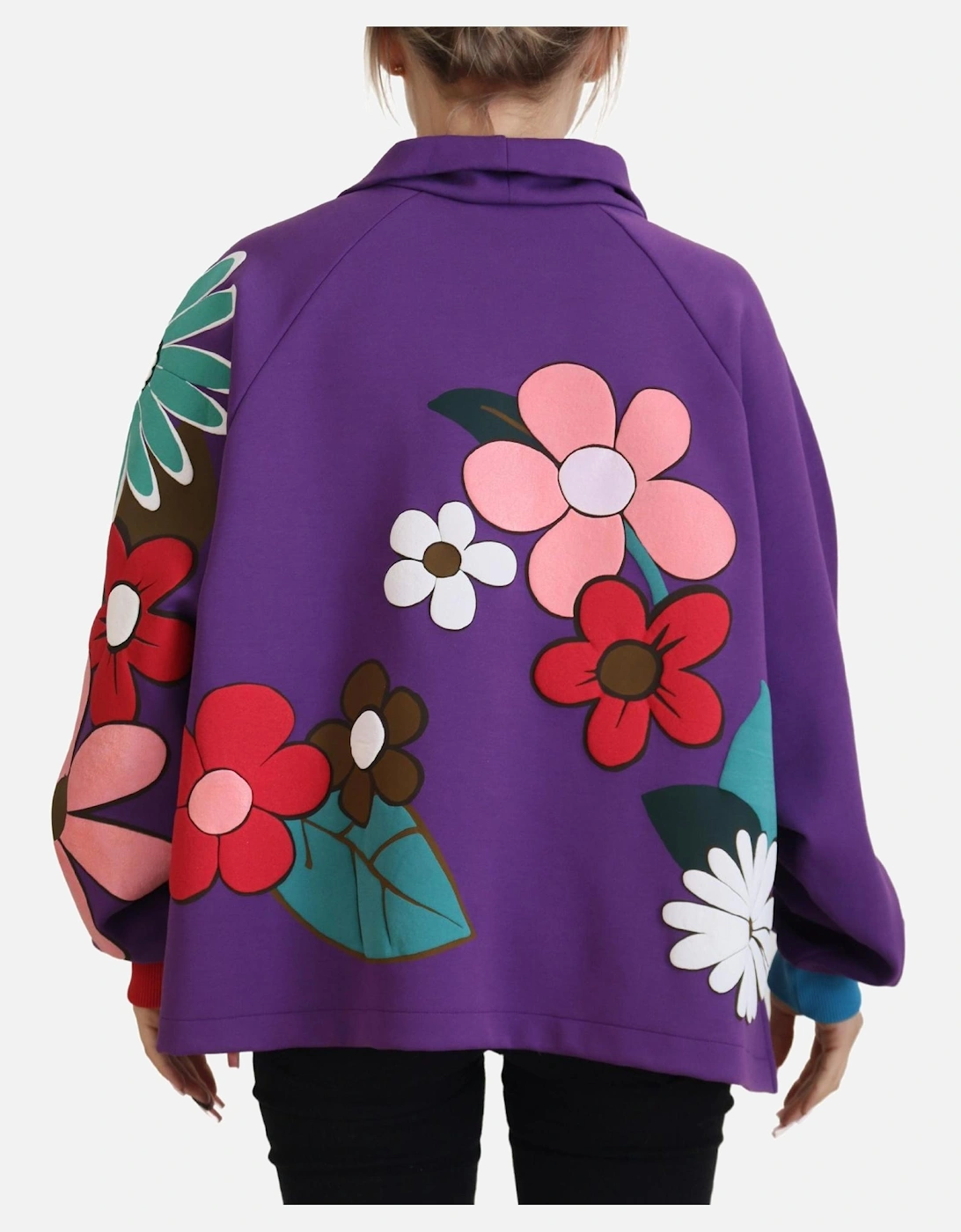Floral Print Sweatshirt TSH83259 Women - Purple Sweaters