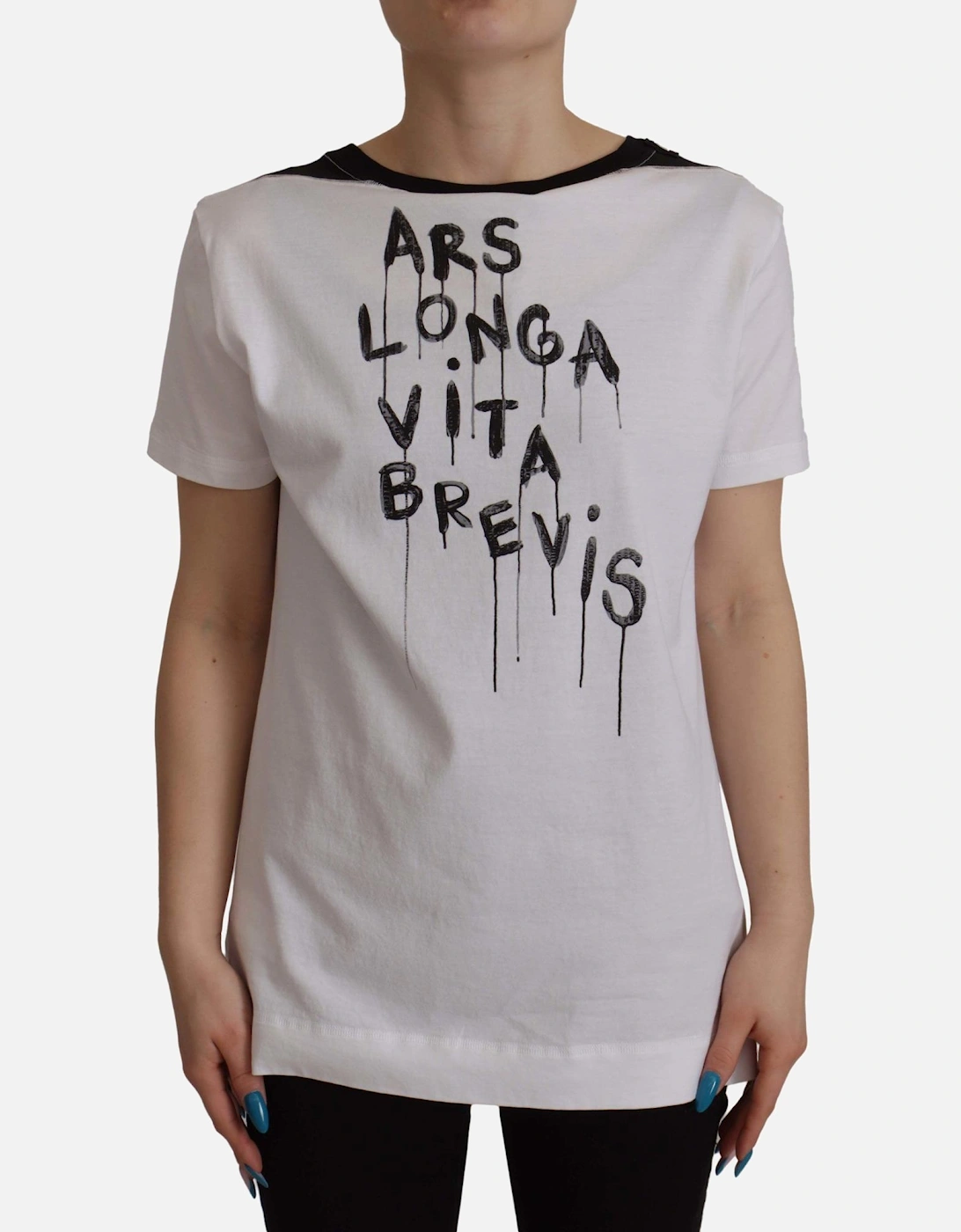 Short Sleeve Graphic Tee Women - White Sweaters, 7 of 6