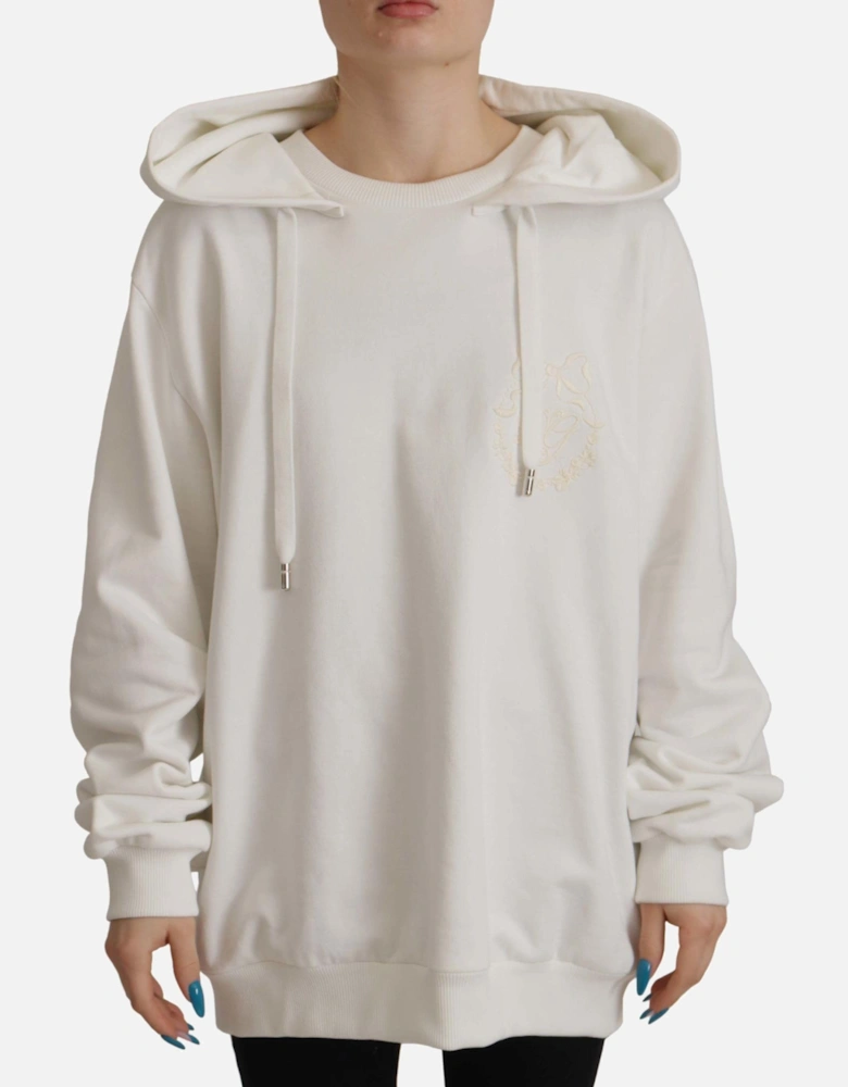 Dolce Gabbana Hoodie Long Sleeves Women - White Sweaters