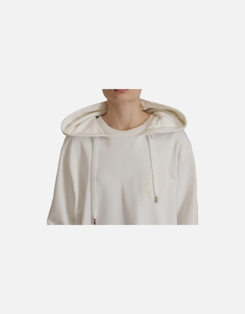 Dolce Gabbana Hoodie Long Sleeves Women - White Sweaters