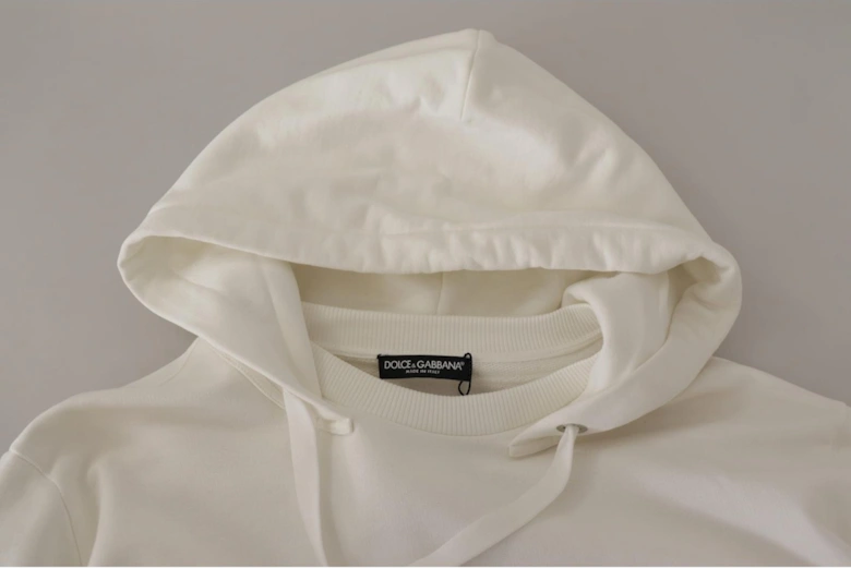 Dolce Gabbana Hoodie Long Sleeves Women - White Sweaters