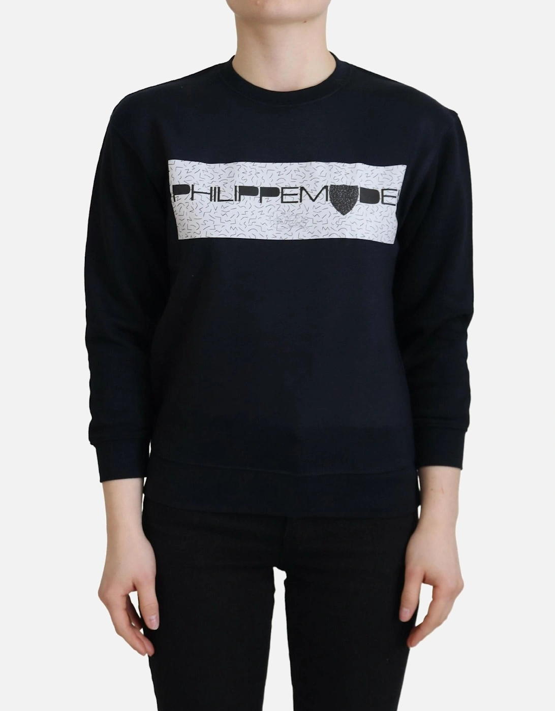 Graphic Print Sweatshirt Women - Black Sweaters, 7 of 6