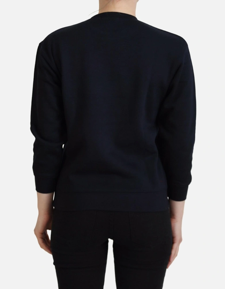 Graphic Print Sweatshirt Women - Black Sweaters
