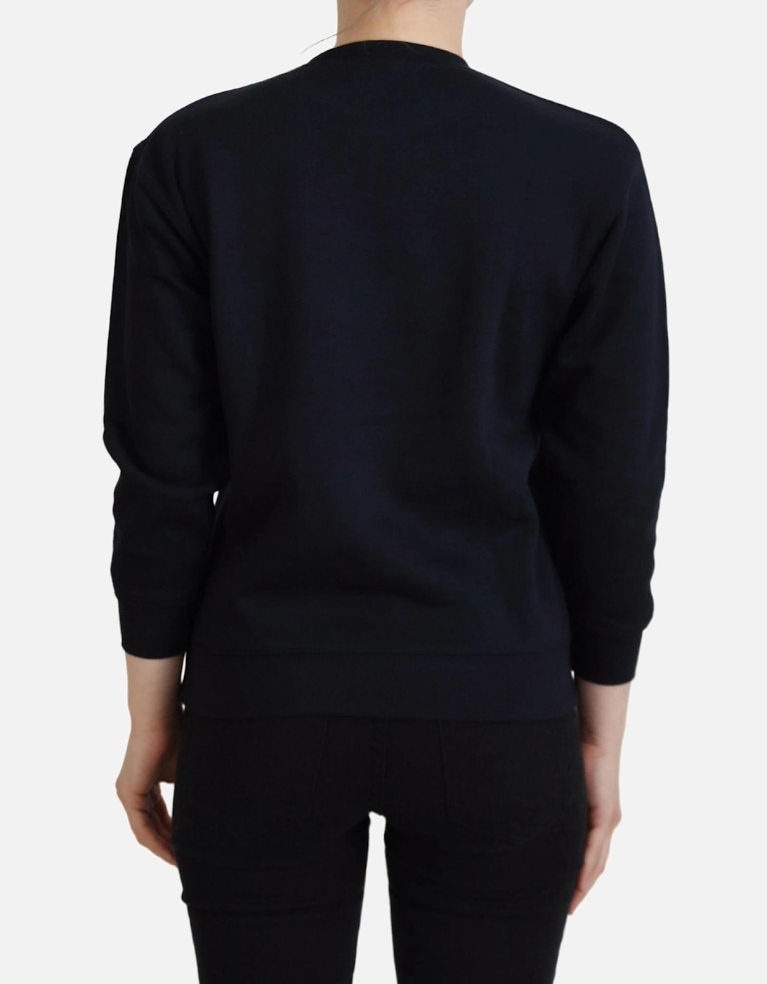 Graphic Print Sweatshirt Women - Black Sweaters