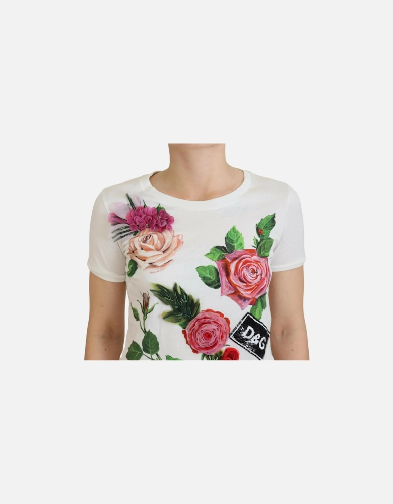 Floral Print TShirt TSH83151 Women - White T-Shirts
