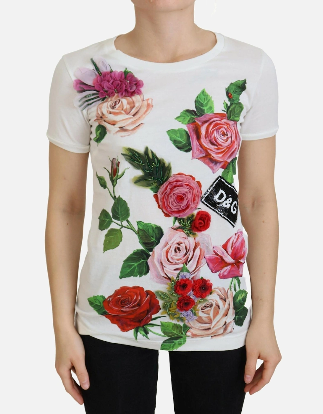 Floral Print TShirt TSH83151 Women - White T-Shirts, 7 of 6