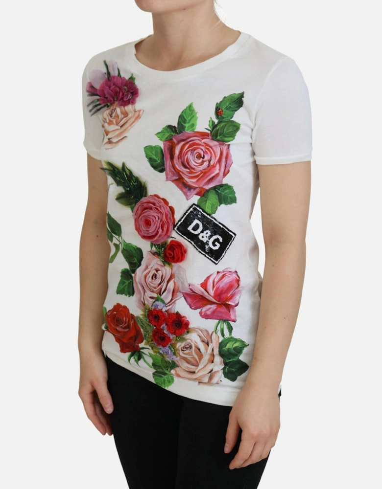 Floral Print TShirt TSH83151 Women - White T-Shirts