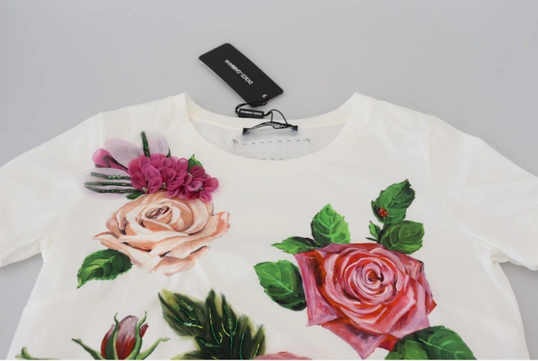 Floral Print TShirt TSH83151 Women - White T-Shirts
