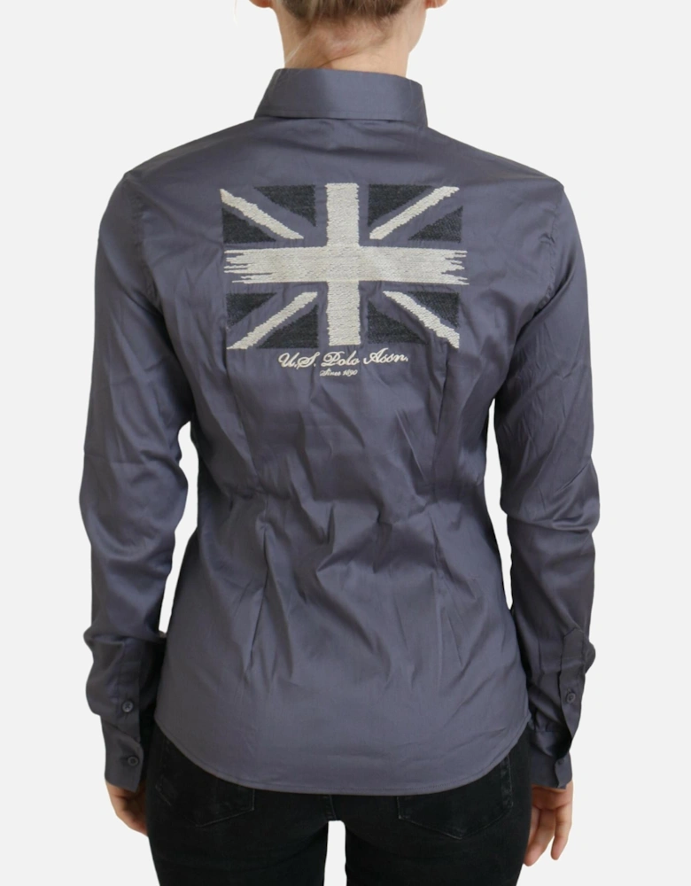 Classic Long Sleeve Shirt Gray TSH83212 Women T-Shirts