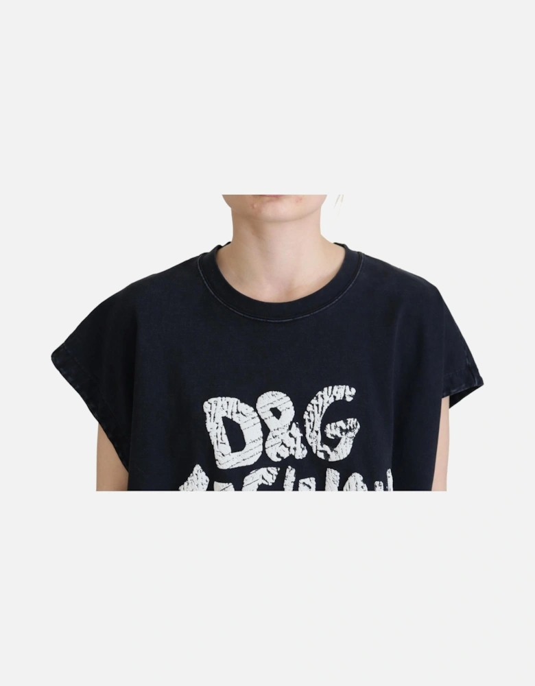 Oversized Fashion Tour Tee Model TSH83255 Women - Black T-Shirts