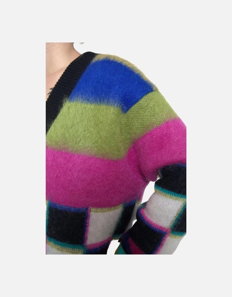 Geometric VNeck Pullover Women - Multicolor Sweaters