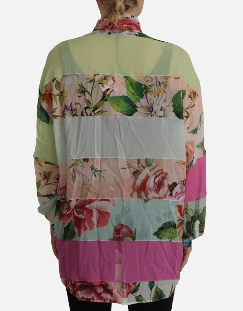Dolce Gabbana Floral Silk Blouse TSH7868 Women - Multicolor T-Shirts