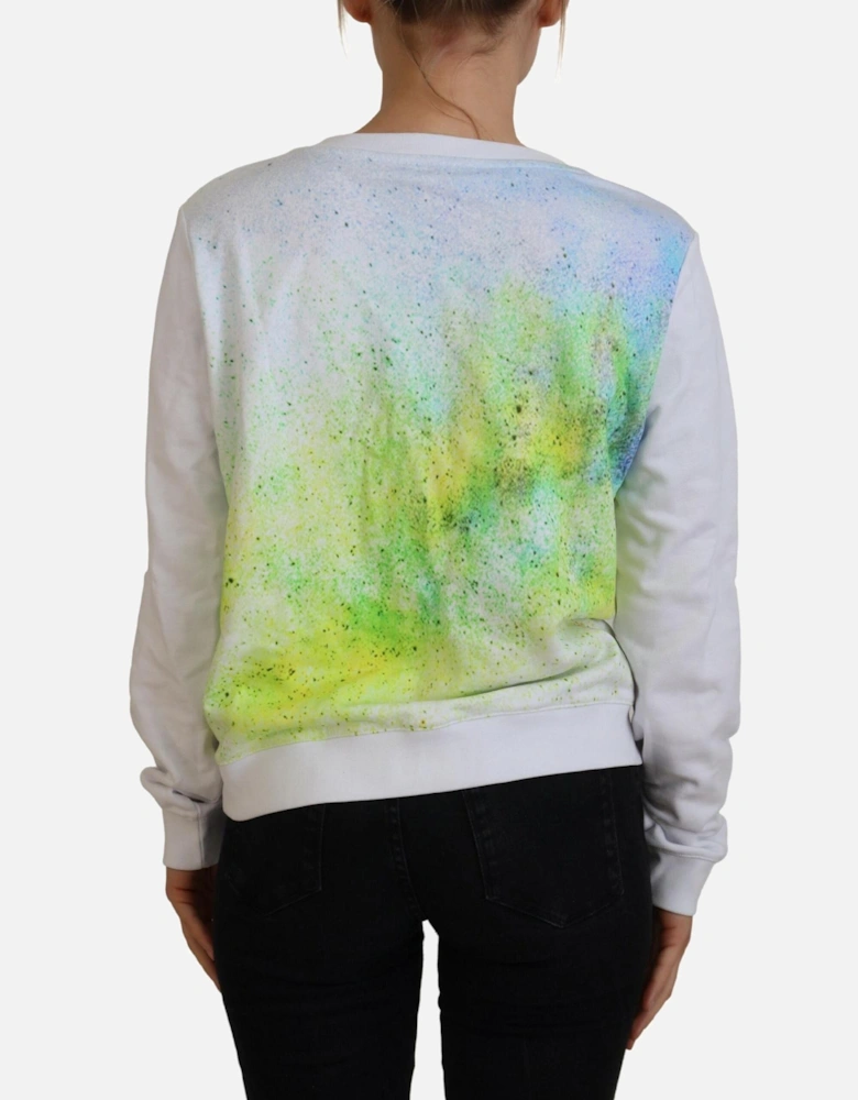 Tiger Graphic Print Sweatshirt Women - White Sweaters