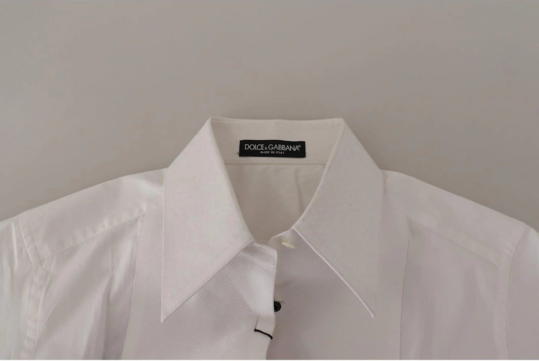 Sleeveless Tuxedo Style Cotton Top Women - White Shirts