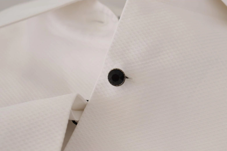Sleeveless Tuxedo Style Cotton Top Women - White Shirts