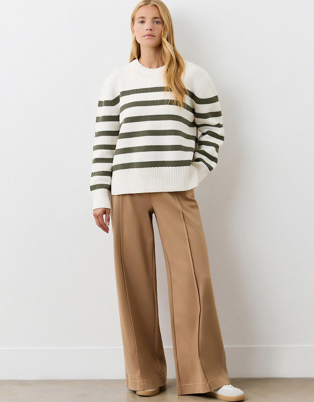 Serena Stripe Sweater - Khaki, 2 of 1