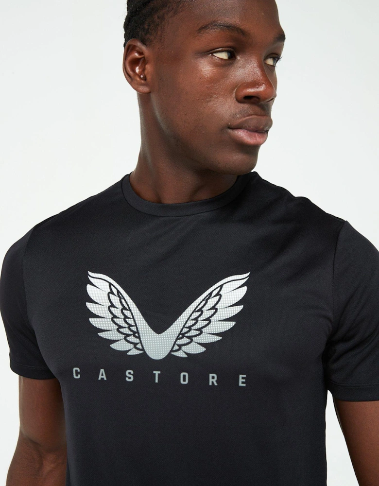 Mens Training Adapt Graphic Tee - Black