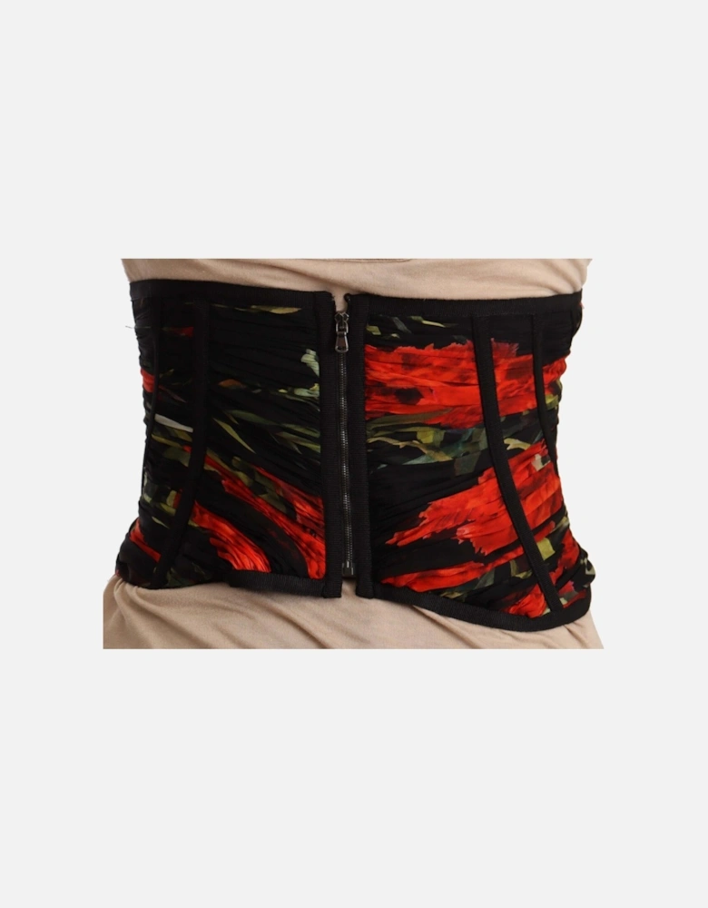 Dolce Gabbana Floral Print Corset TSH6823 Women - Black T-Shirts