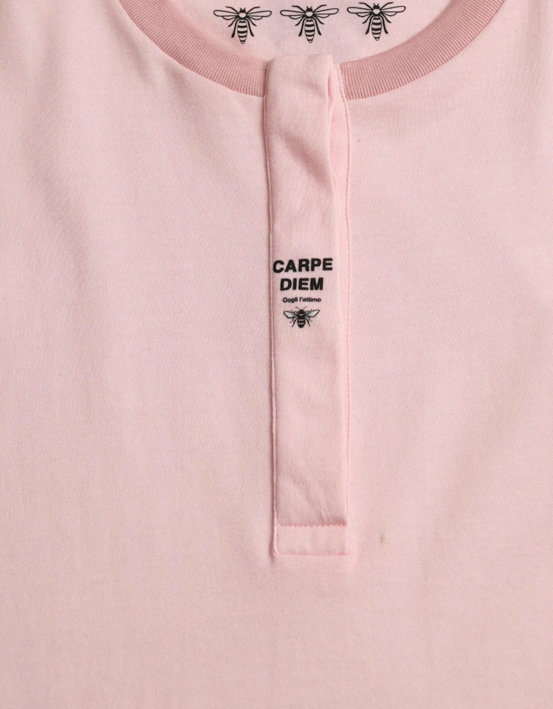 Elegant Floral Print T-Shirt in Pink Cotton Women