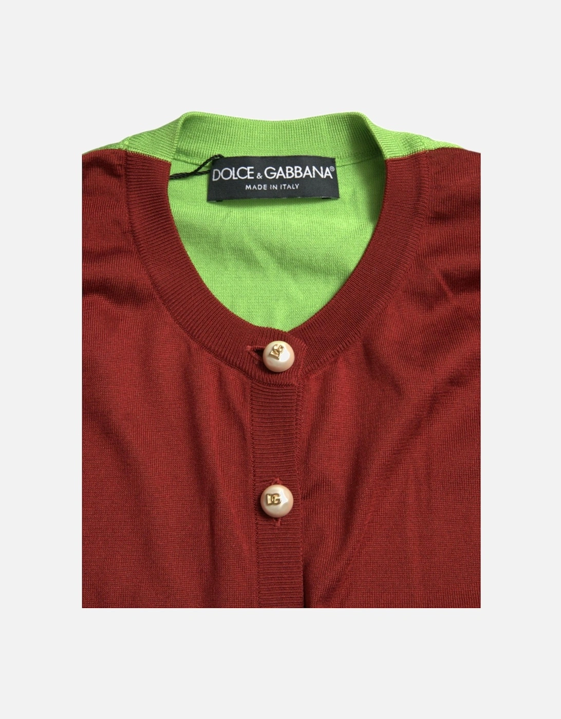 Silk Button Front Cardigan Sweater with Logo Details Women -