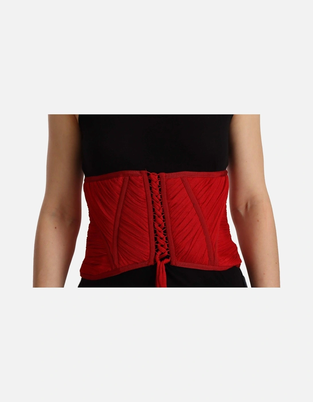 Corset Waist Strap with Adjustable Drawstring Closure Women - Red, 7 of 6