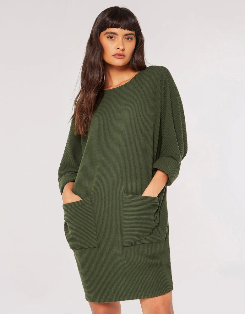 Contrast Rib Cocoon 2pk Dress