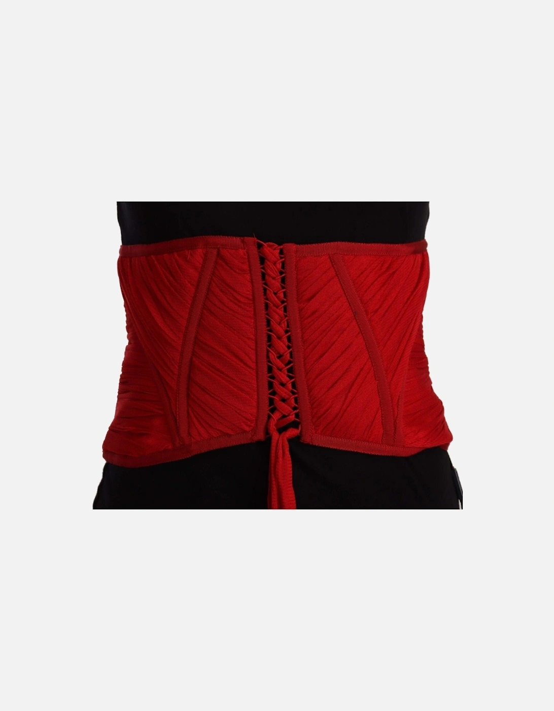 Corset Waist Strap with Adjustable Drawstring Closure Women - Red