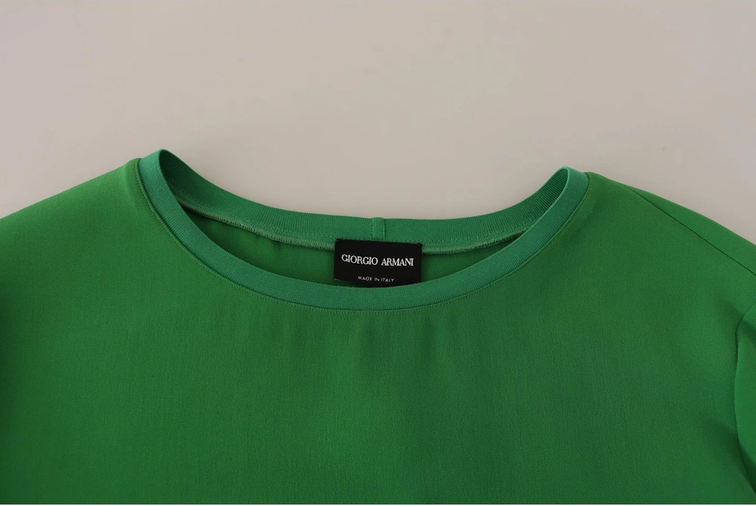 Long Sleeve Blouse Round Neck Women - Green Sweaters
