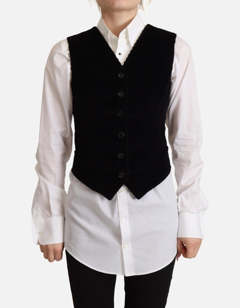 Corduroy Vest TSH7621 Women - Black