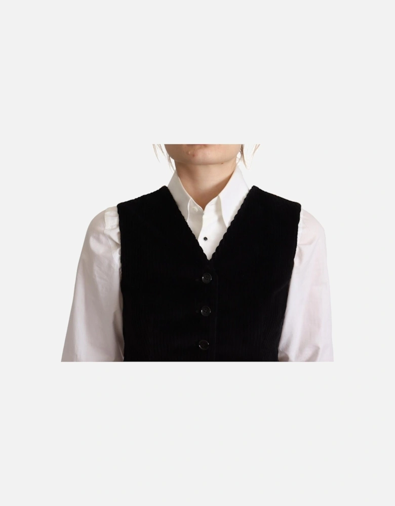 Corduroy Vest TSH7621 Women - Black