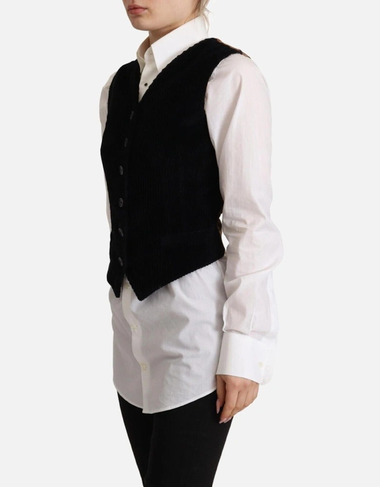 Corduroy Vest TSH7621 Women - Black