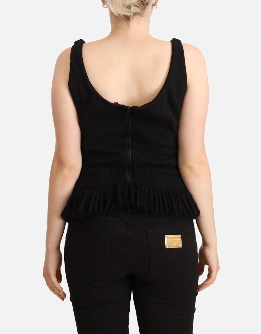 Sleeveless Knit Top Women - Black T-Shirts