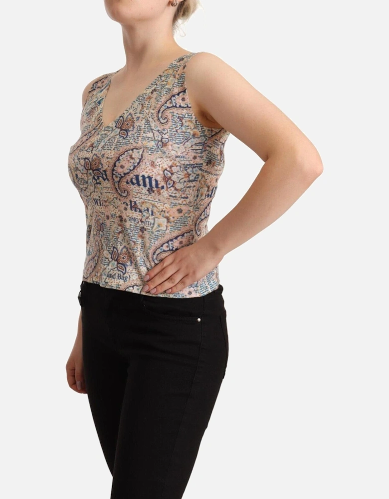 Paisley Print Sleeveless Top Women - Multicolor T-Shirts