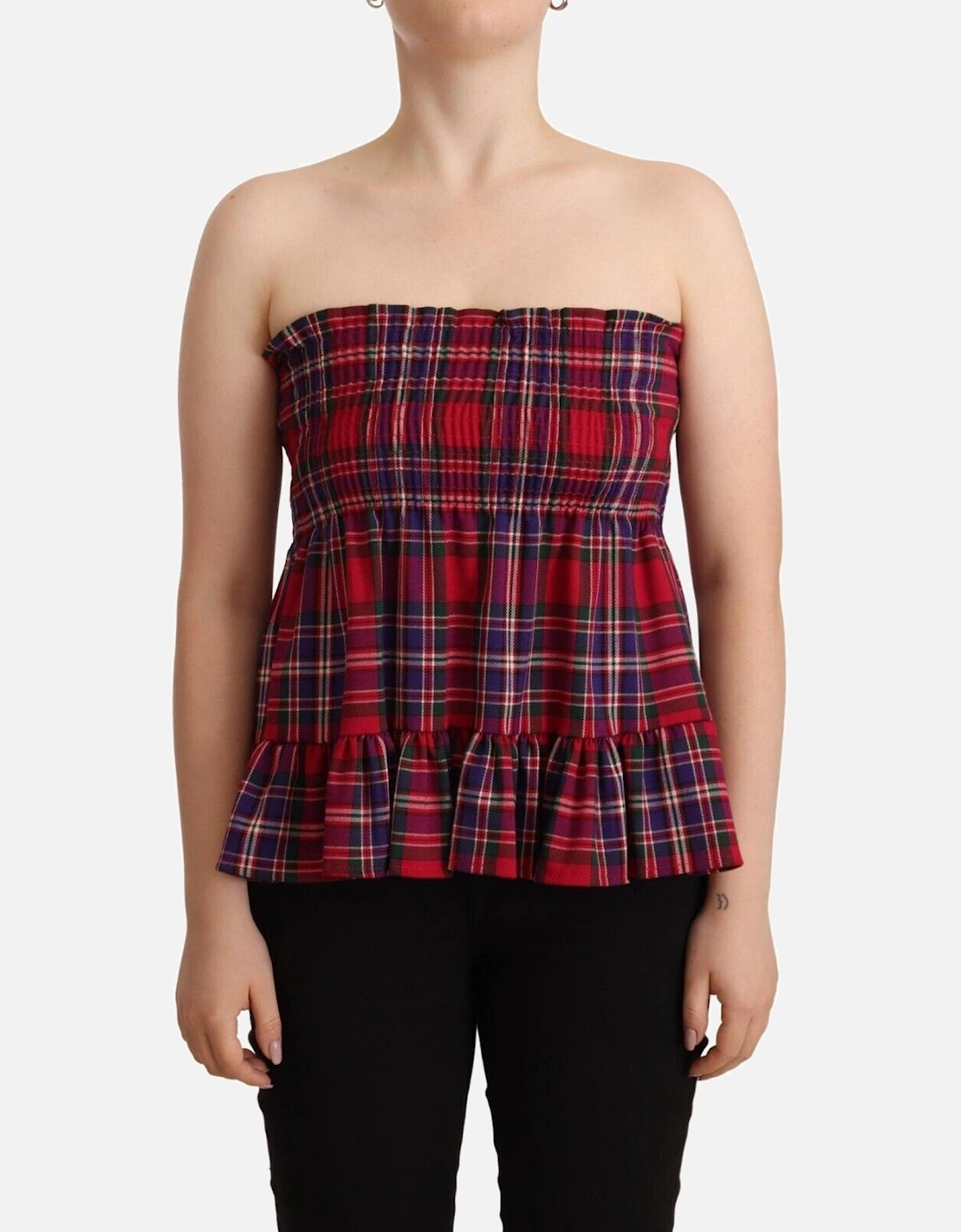 Checkered Sleeveless Tank Top Women - Multicolor T-Shirts, 5 of 4